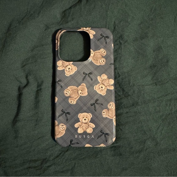 burga Accessories - BURGA Teddy Bears and Bows iPhone 15 pro case